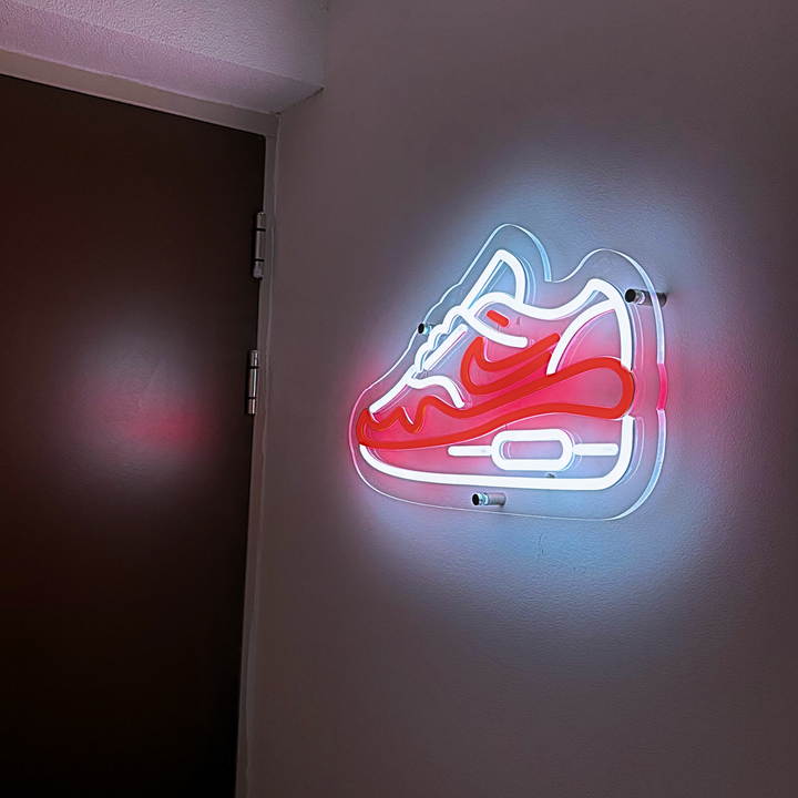 Air Max 1 rood wit Neon lamp sneaker neonverlichting neon bord