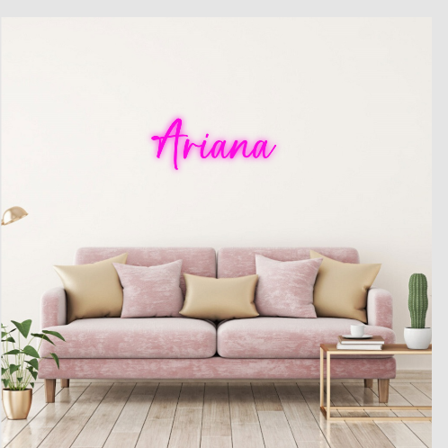 Ariana neon lamp neon sign tekst naam neonbord