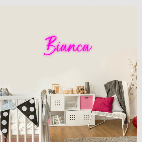 Bianca neon lamp neonbord naam 