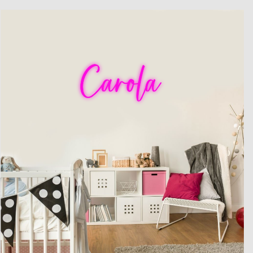 Carola neon lamp naam neonbord