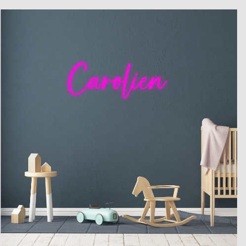 Carolien neon lamp naam neonbord