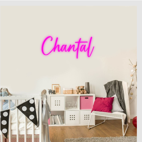 Chantal neon lamp naam neonbord