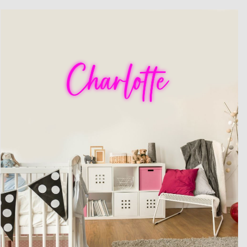 Lampe au néon de Charlotte