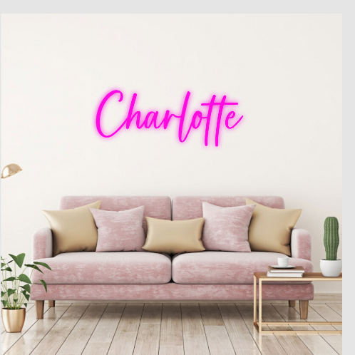 Lampe au néon de Charlotte