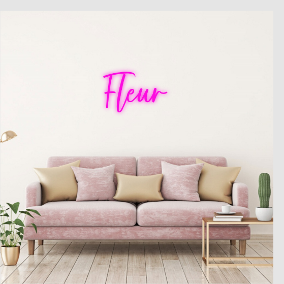 Fleur neon lamp