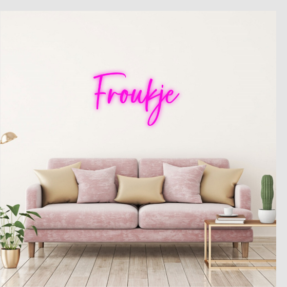 Froukje neon lamp